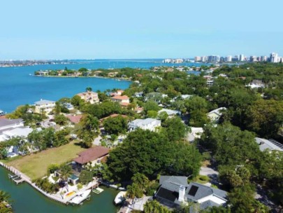 Paradise Shores Homes in Sarasota, FL. - Aerial