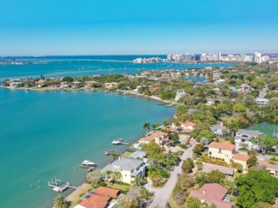 Paradise Shores Homes in Sarasota, FL. - Aerial