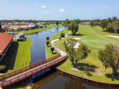 Peridia Homes in Bradenton, FL. - Cart Bridge Aerial