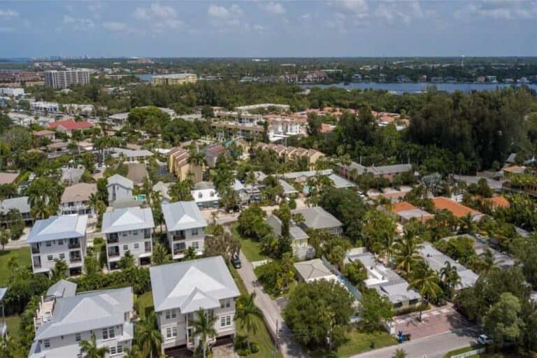 Point of Rocks Homes in Siesta Key, FL. - Aerial