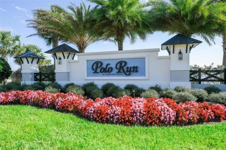 Polo Run Homes in Lakewood Ranch, FL. - Entrance Sign