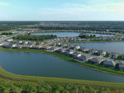 Polo Run Homes in Lakewood Ranch, FL. - Lakes Aerial