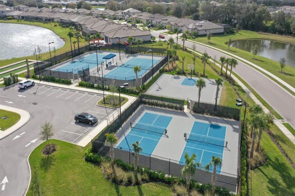 Polo Run Homes in Lakewood Ranch, FL. - Amenity Center Aerial