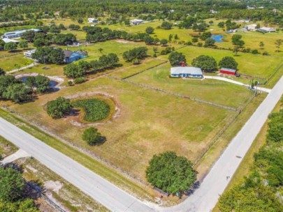 Pomello Park Homes in Myakka, FL. - Farm Aerial