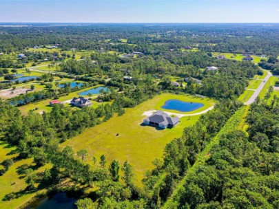 Pomello Park Homes in Myakka, FL. - Farm Aerial