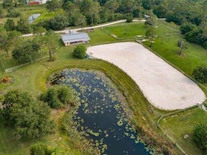 Pomello Park Homes in Myakka, FL. - Farm Aerial