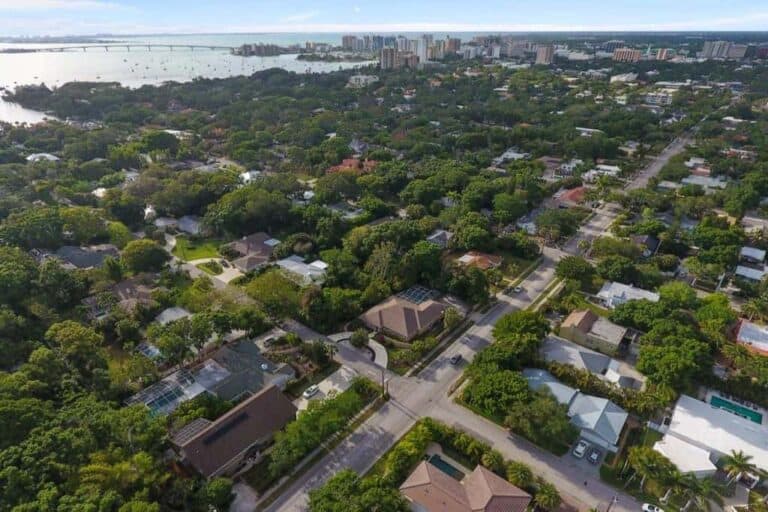Pomelo Place Homes in Sarasota, FL. - Aerial