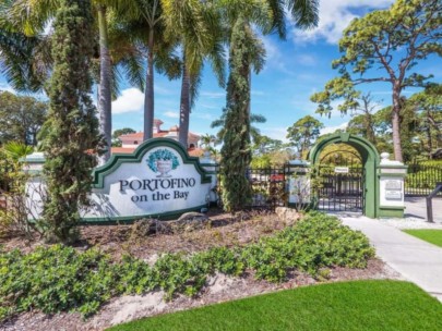 Portofino On The Bay Homes in Sarasota, FL. - Entrance Sign