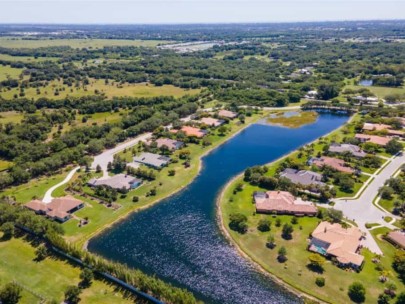 Preserve at Heron Lake Homes in Sarasota, FL. - Aerial