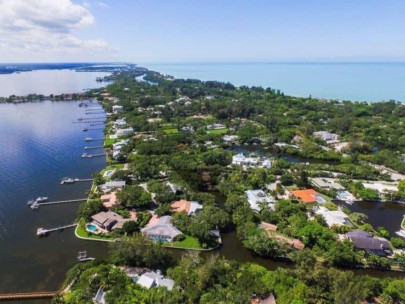 Princes Gate Homes in Siesta Key, FL. - Aerial