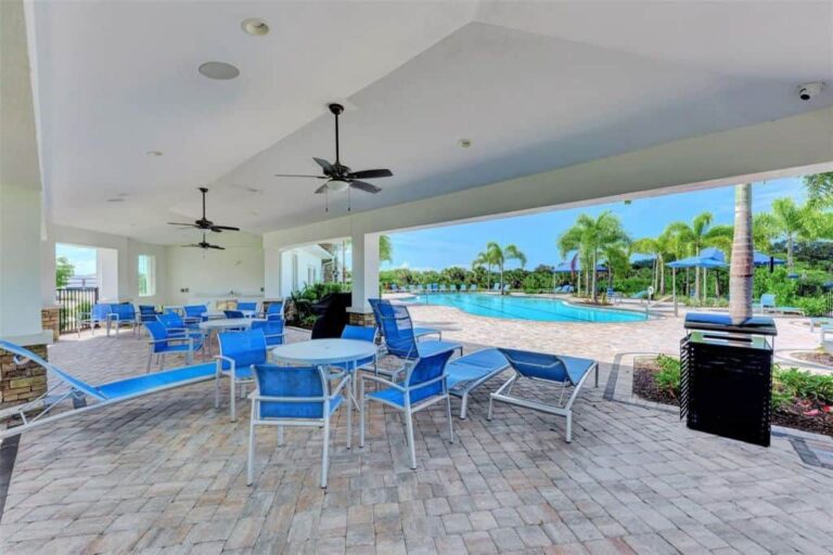 Promenade Estates Homes in Palmer Ranch Sarasota, FL. - Covered Patio