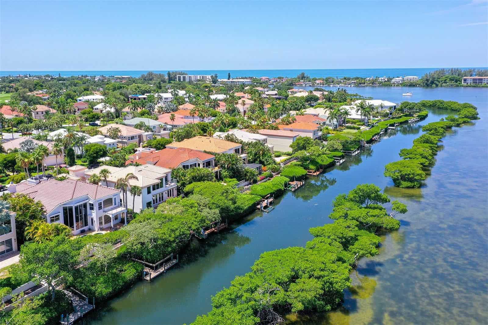 Queens Harbour Homes For Sale in Longboat Key, FL.