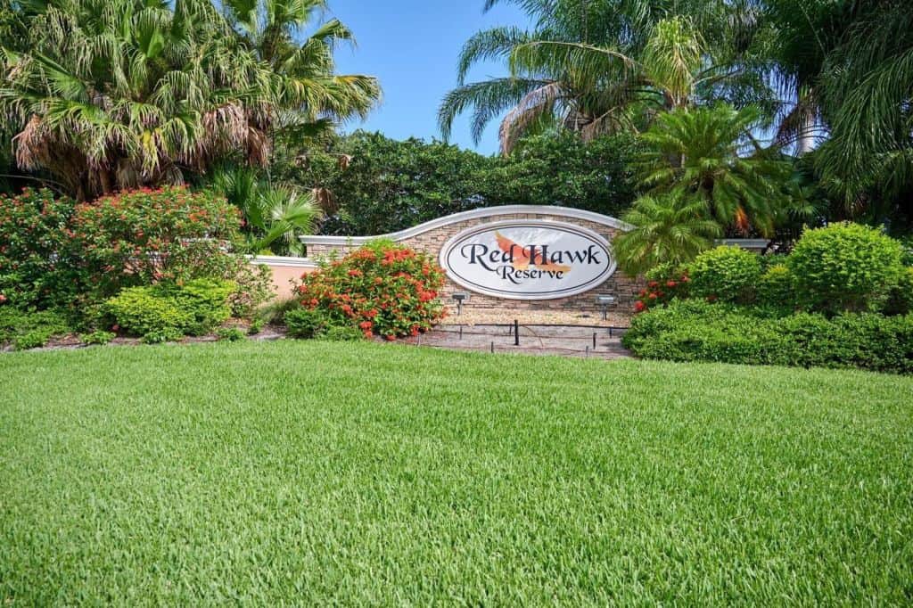 Red Hawk Reserve Homes in Sarasota, FL - Entrance Sign