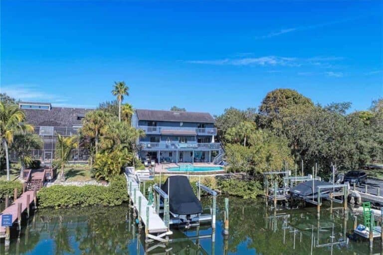 Riegels Landing Homes in Siesta Key, FL. - Boat Dock