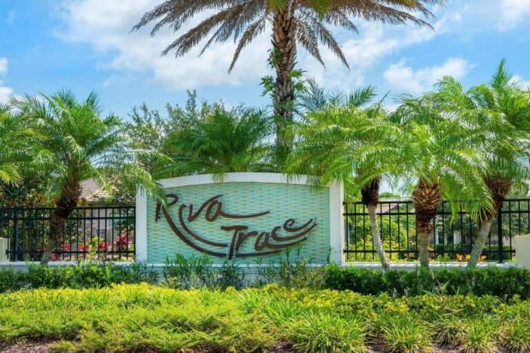 Riva Trace Homes in Bradenton, FL. - Entrance Sign