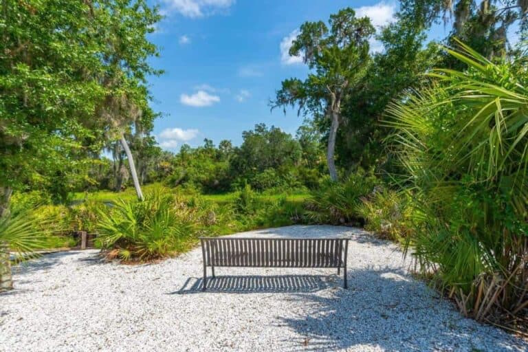 Riva Trace Homes in Bradenton, FL. - Waterfront Bench