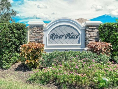 River Place Homes in Bradenton, FL. - Entrance Sign