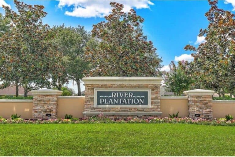 River Plantation Homes in Parrish, FL. - Entrance Sign