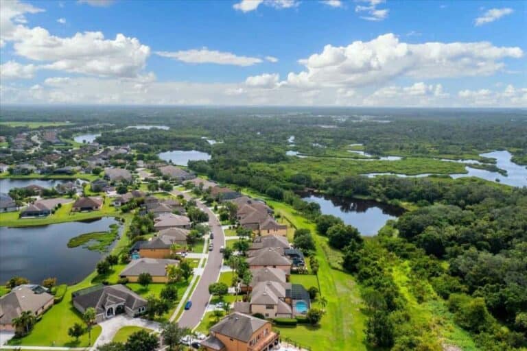 River Plantation Homes in Parrish, FL. - Aerial