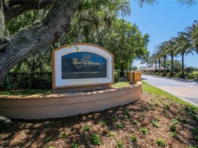 River Wilderness Homes in Parrish, FL. - Entrance Sign