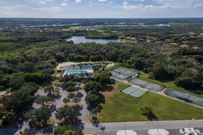 River Wilderness Homes in Parrish, FL. - Clubhouse Aerial