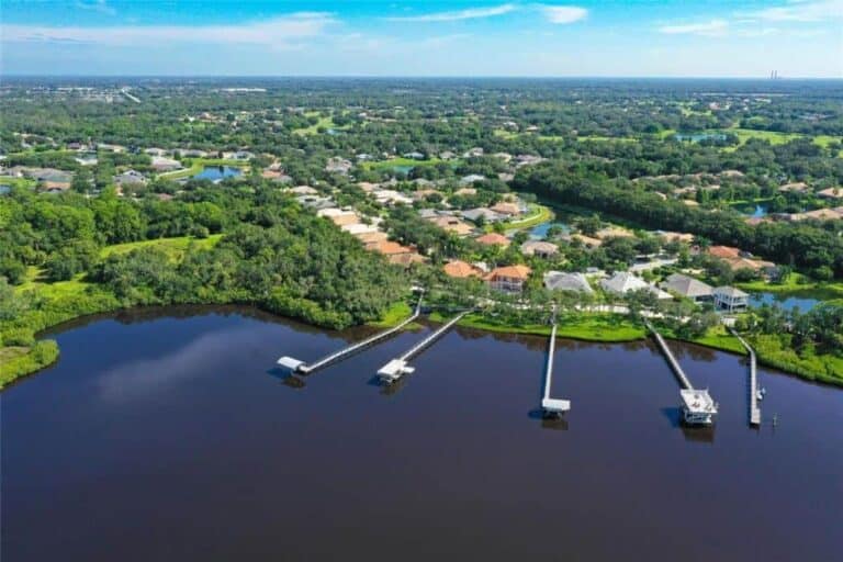 River Woods Homes in Parrish, FL. - River and Docks