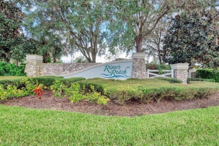 Rivers Reach Homes in Parrish, FL. - Entrance Sign