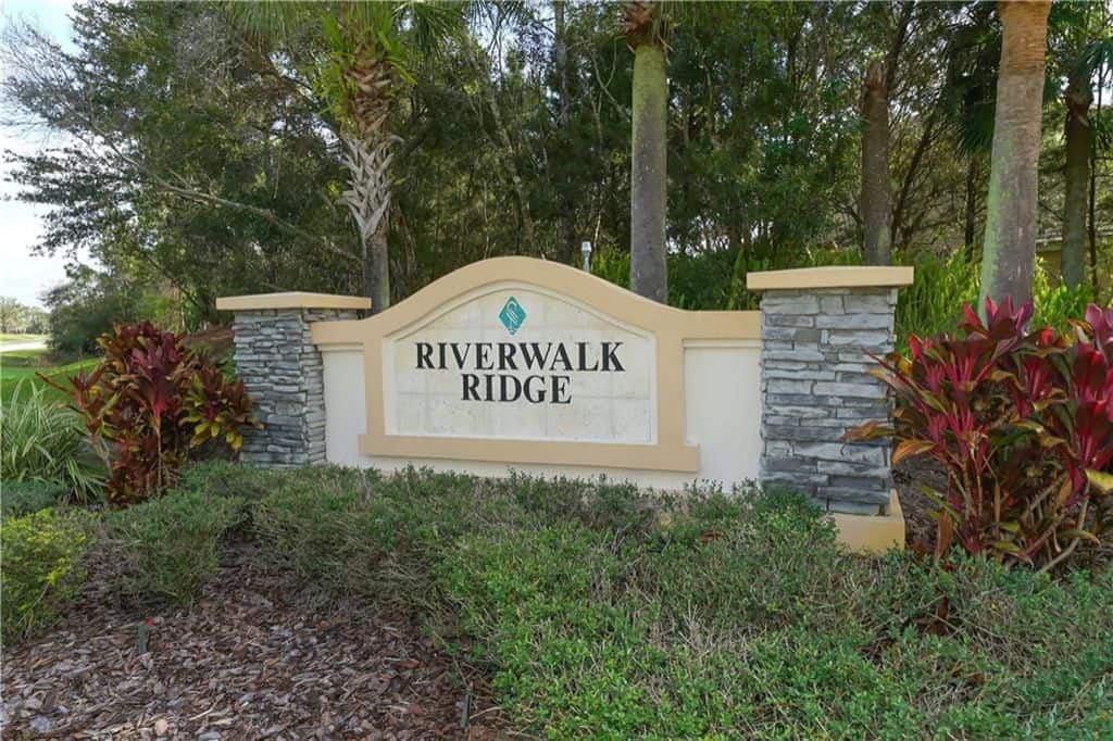 RiverWalk Homes in Lakewood Ranch, FL. - Entrance Sign