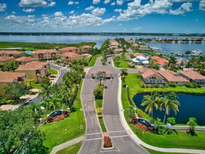 Riviera Dunes Homes in Palmetto, FL. - Entrance Aerial