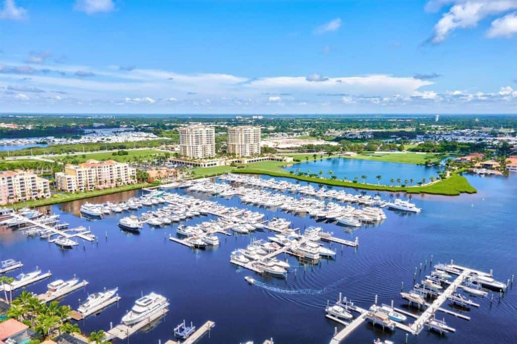 Riviera Dunes Homes in Palmetto, FL. - Marina Aerial