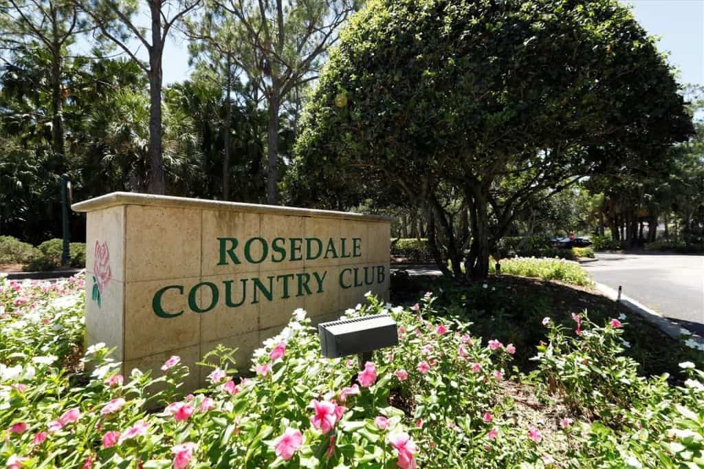 Rosedale Homes in Bradenton, FL. - Rosedale Country Club Entrance Sign