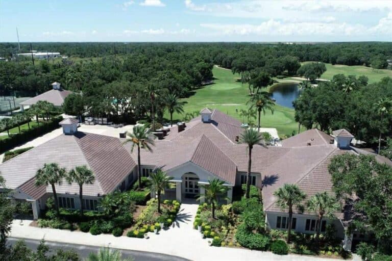 Rosedale Homes in Bradenton, FL. - Golf Clubhouse Aerial