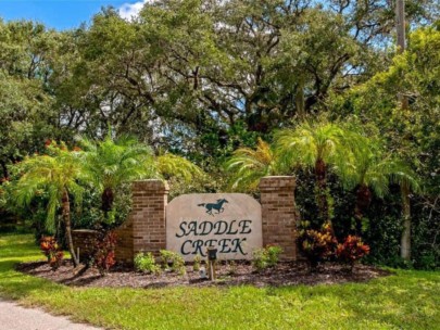 Saddle Creek Homes in Sarasota, FL. - Entrance Sign