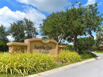 Saddle Oak Estates Homes in Sarasota, FL. - Entrance Sign