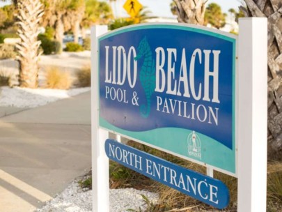 Saint Armands Key Homes in Sarasota, FL. - Lido Beach Sign