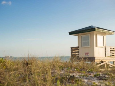 Saint Armands Key Homes in Sarasota, FL. - Beach Lifeguard Tower