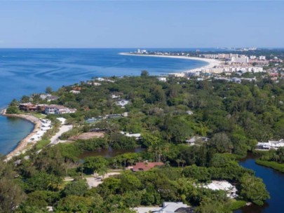 Sanderling Club Homes in Siesta Key, FL. - Aerial