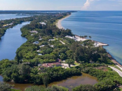 Sanderling Club Homes in Siesta Key, FL. - Aerial