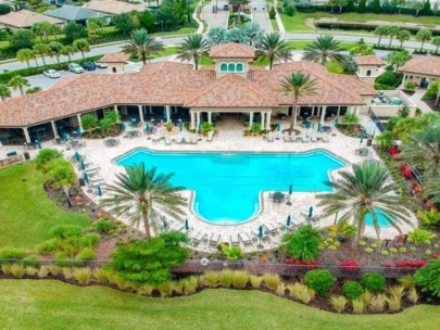 Sandhill Preserve Homes in Palmer Ranch Sarasota, FL. - Pool Aerial