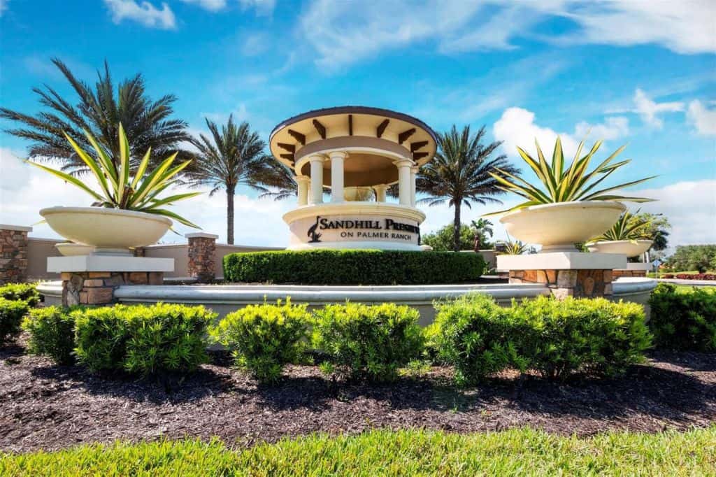 Sandhill Preserve Homes in Palmer Ranch Sarasota, FL. - Entrance Sign