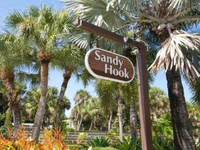 Sandy Hook Homes in Siesta Key, FL. - Entrance Sign