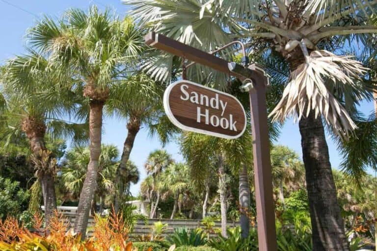 Sandy Hook Homes in Siesta Key, FL. - Entrance Sign