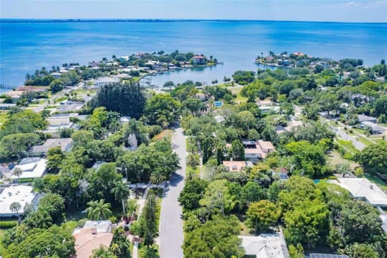 Sapphire Shores Homes in Sarasota, FL. - Aerial