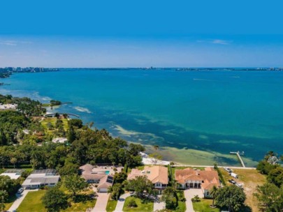 Sapphire Shores Homes in Sarasota, FL. - Gulf Shore Aerial