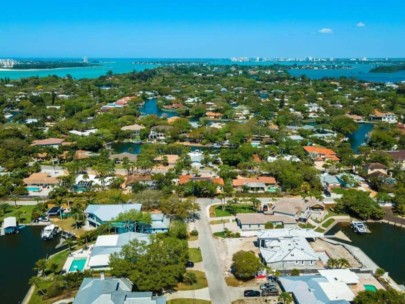 Sara Sands Homes in Siesta Key, FL. - Aerial