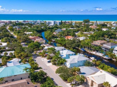 Sarasota Beach Homes in Siesta Key FL. - Aerial