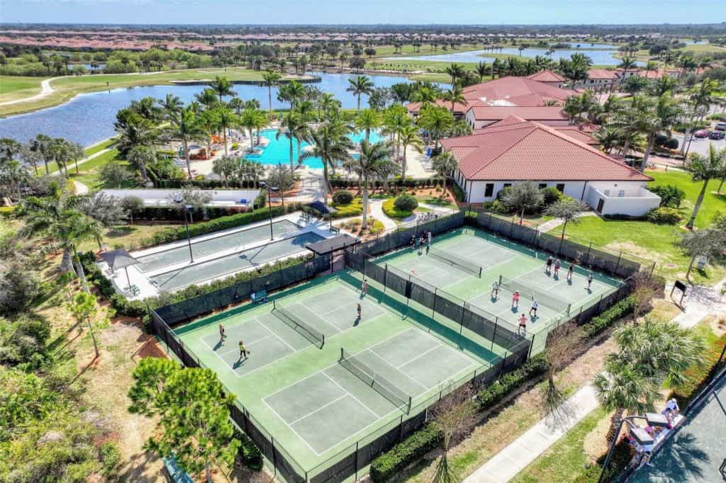 Sarasota National Homes in Venice, FL. - Tennis Courts Aerial