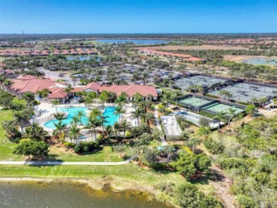 Sarasota National Homes in Venice, FL. - Amenity Center Aerial