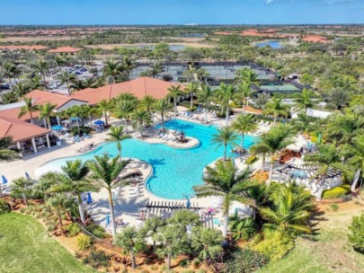 Sarasota National Homes in Venice, FL. - Amenity Center Aerial