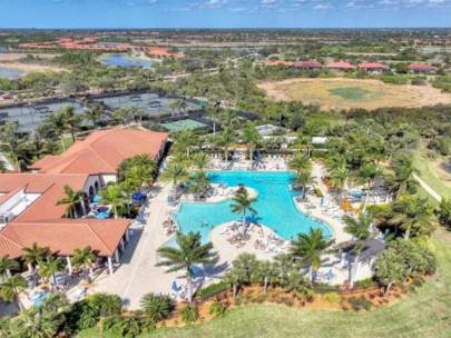 Sarasota National Homes in Venice, FL. - Amenity Center Aerial